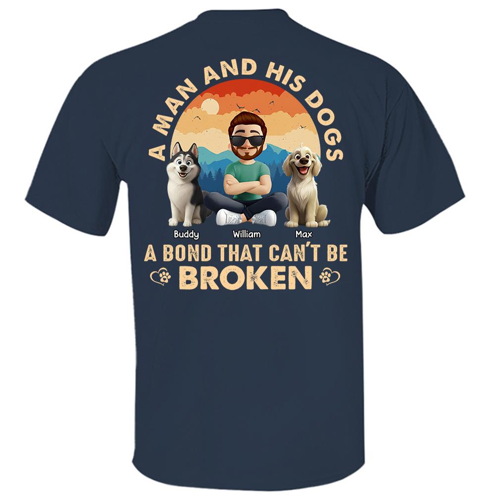 A Girl And Her Dog A Bond That Can't Be Broken - Personalized Shirt - Gift For Dog Lover Vr2 T1807 Hv01
