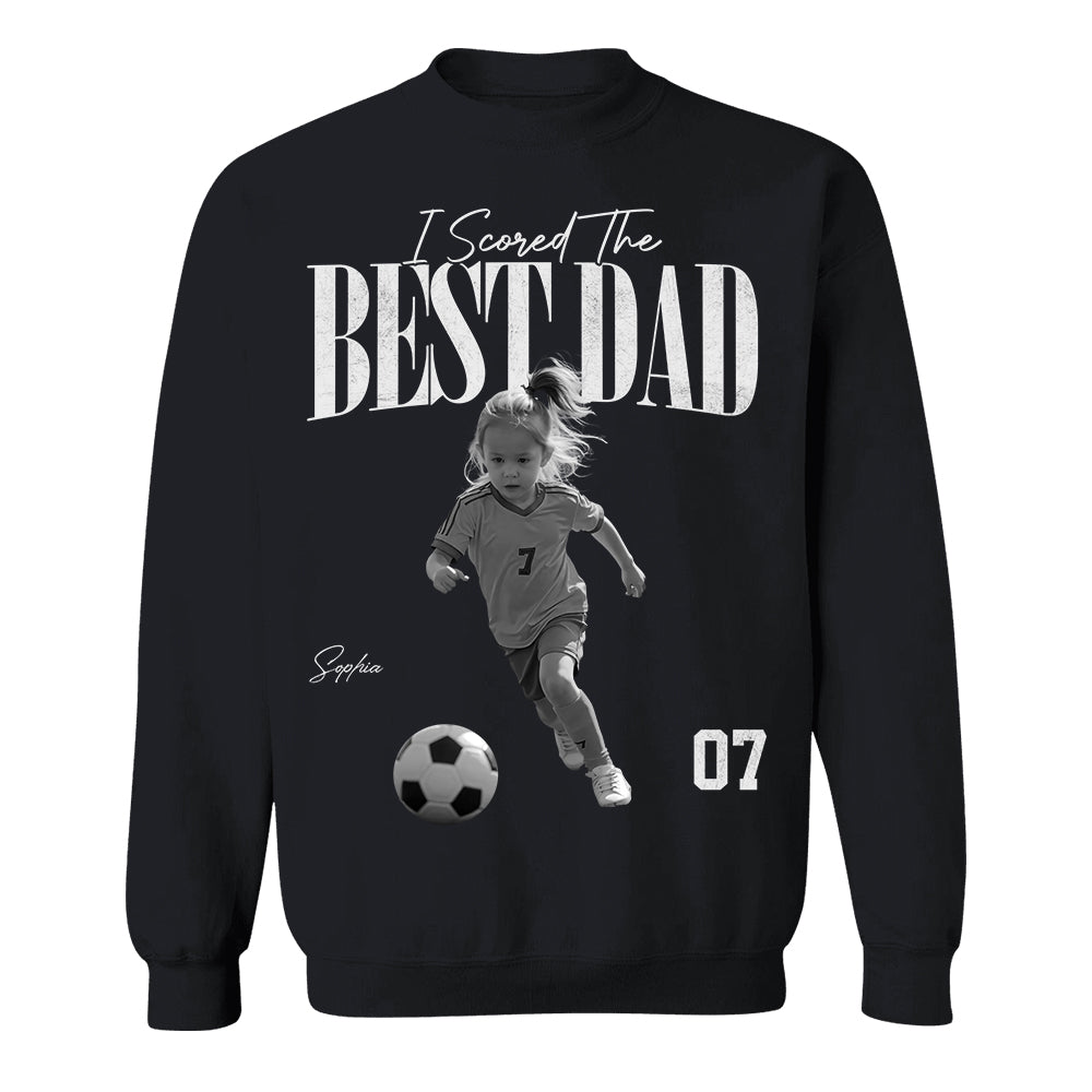 I Scored The Best Soccer Dad - Personalized Shirt, Father's Day Gift for Dad, Husband Na02 TH23