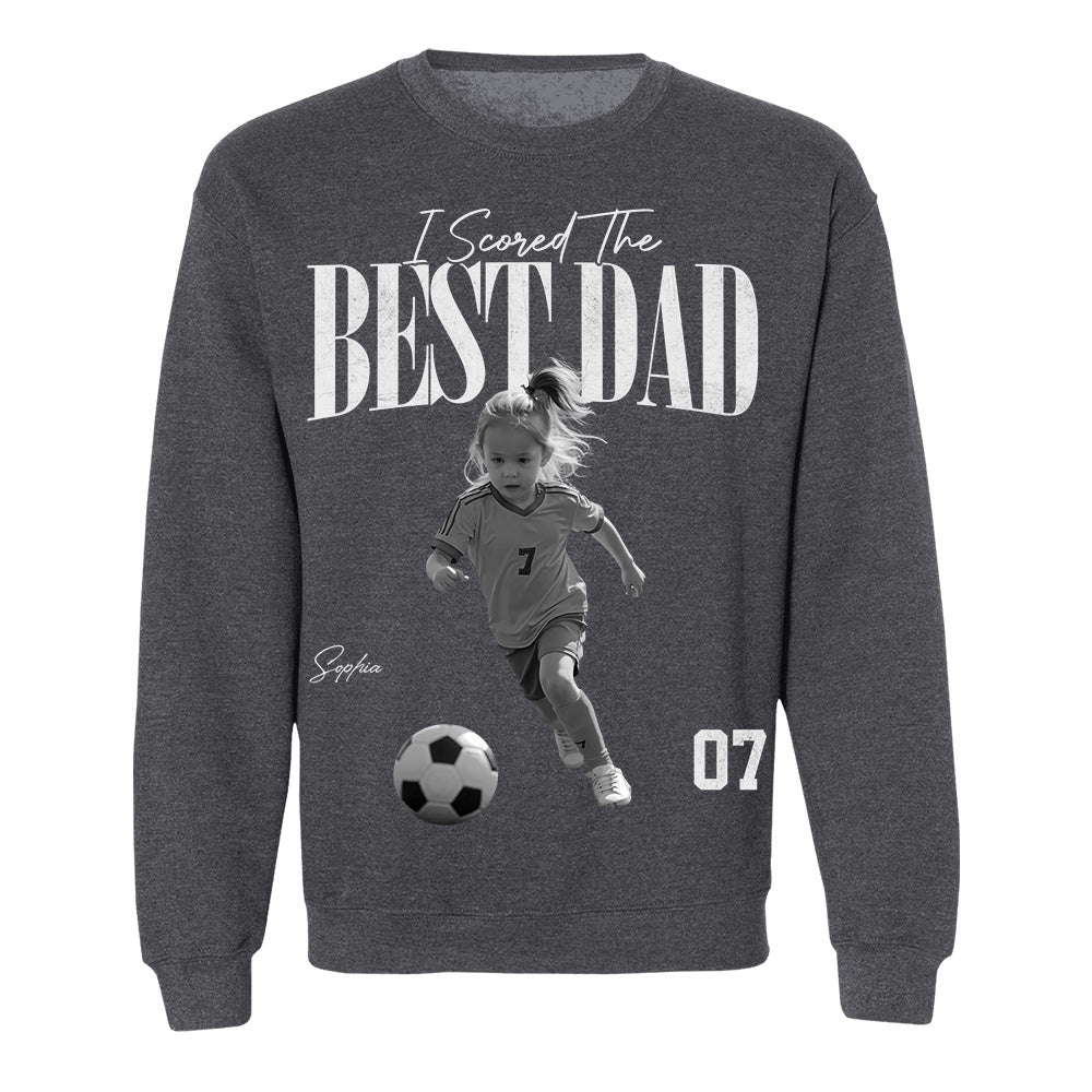 I Scored The Best Soccer Dad - Personalized Shirt, Father's Day Gift for Dad, Husband Na02 TH23