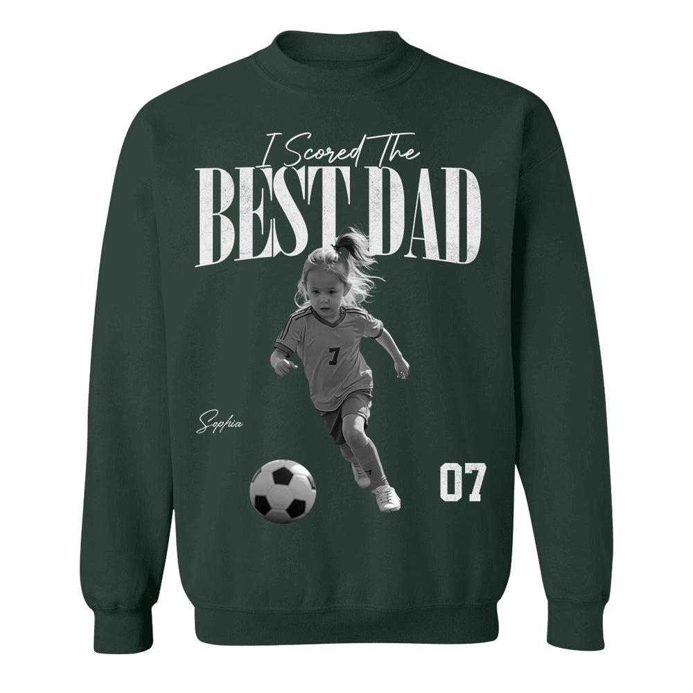 I Scored The Best Soccer Dad - Personalized Shirt, Father's Day Gift for Dad, Husband Na02 TH23