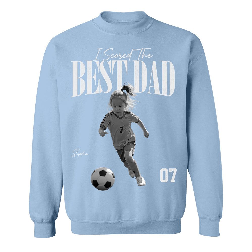 I Scored The Best Soccer Dad - Personalized Shirt, Father's Day Gift for Dad, Husband Na02 TH23