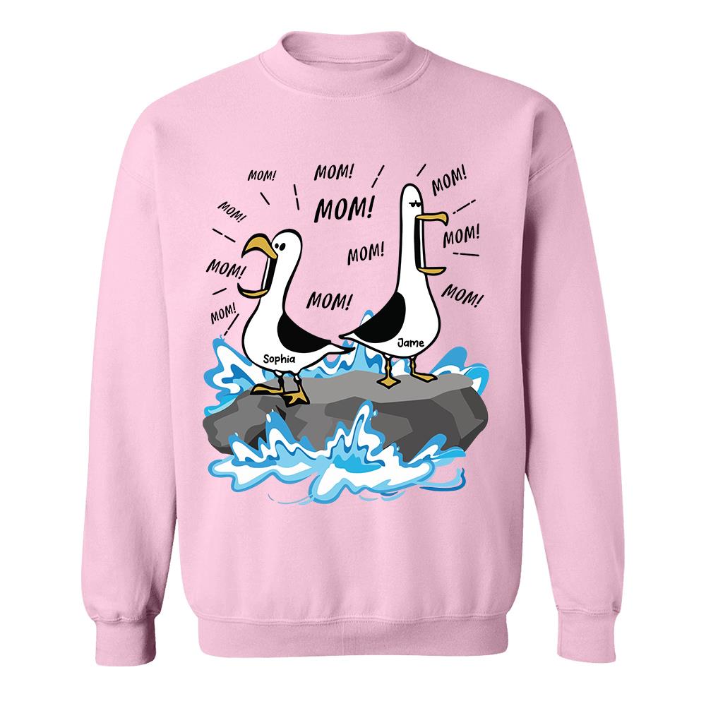 Trending Personalized Seagull Mom Mom Mom - Personalized Shirt - Funny Mother's Day Gift For Mom 