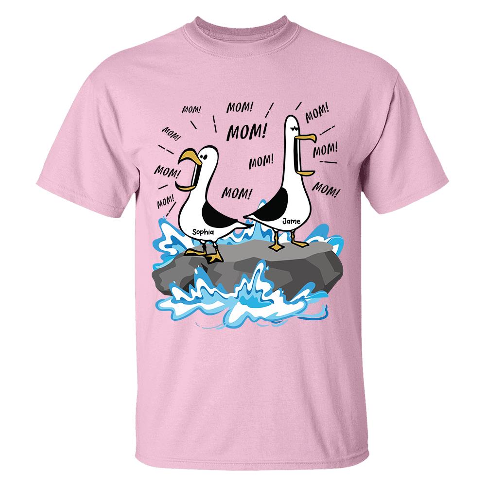 Trending Personalized Seagull Mom Mom Mom - Personalized Shirt - Funny Mother's Day Gift For Mom 