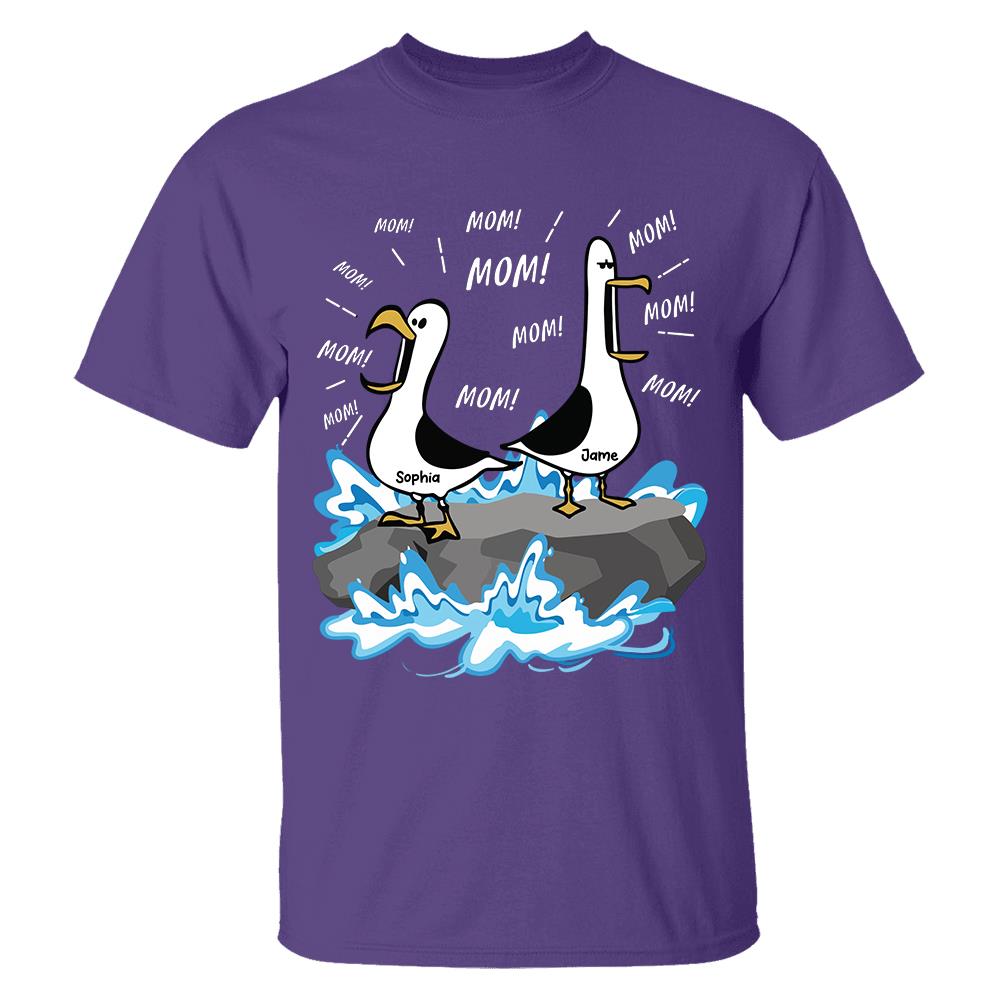 Trending Personalized Seagull Mom Mom Mom - Personalized Shirt - Funny Mother's Day Gift For Mom 
