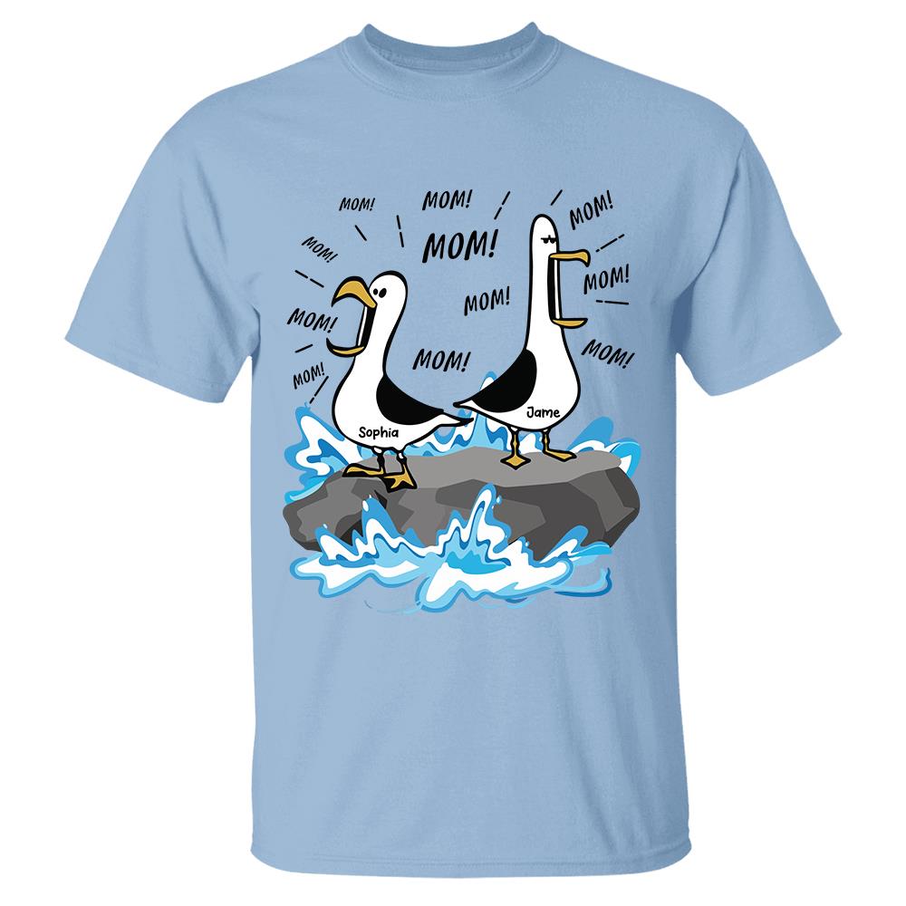 Trending Personalized Seagull Mom Mom Mom - Personalized Shirt - Funny Mother's Day Gift For Mom 