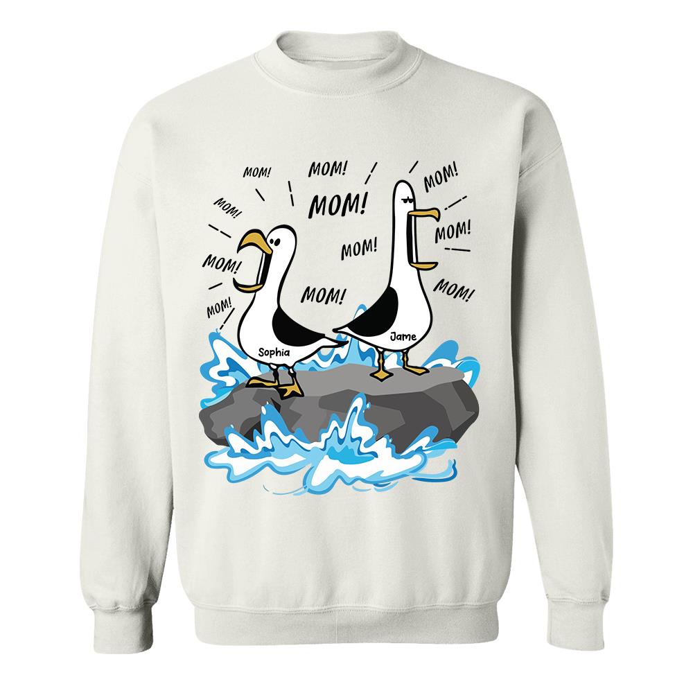 Trending Personalized Seagull Mom Mom Mom - Personalized Shirt - Funny Mother's Day Gift For Mom 