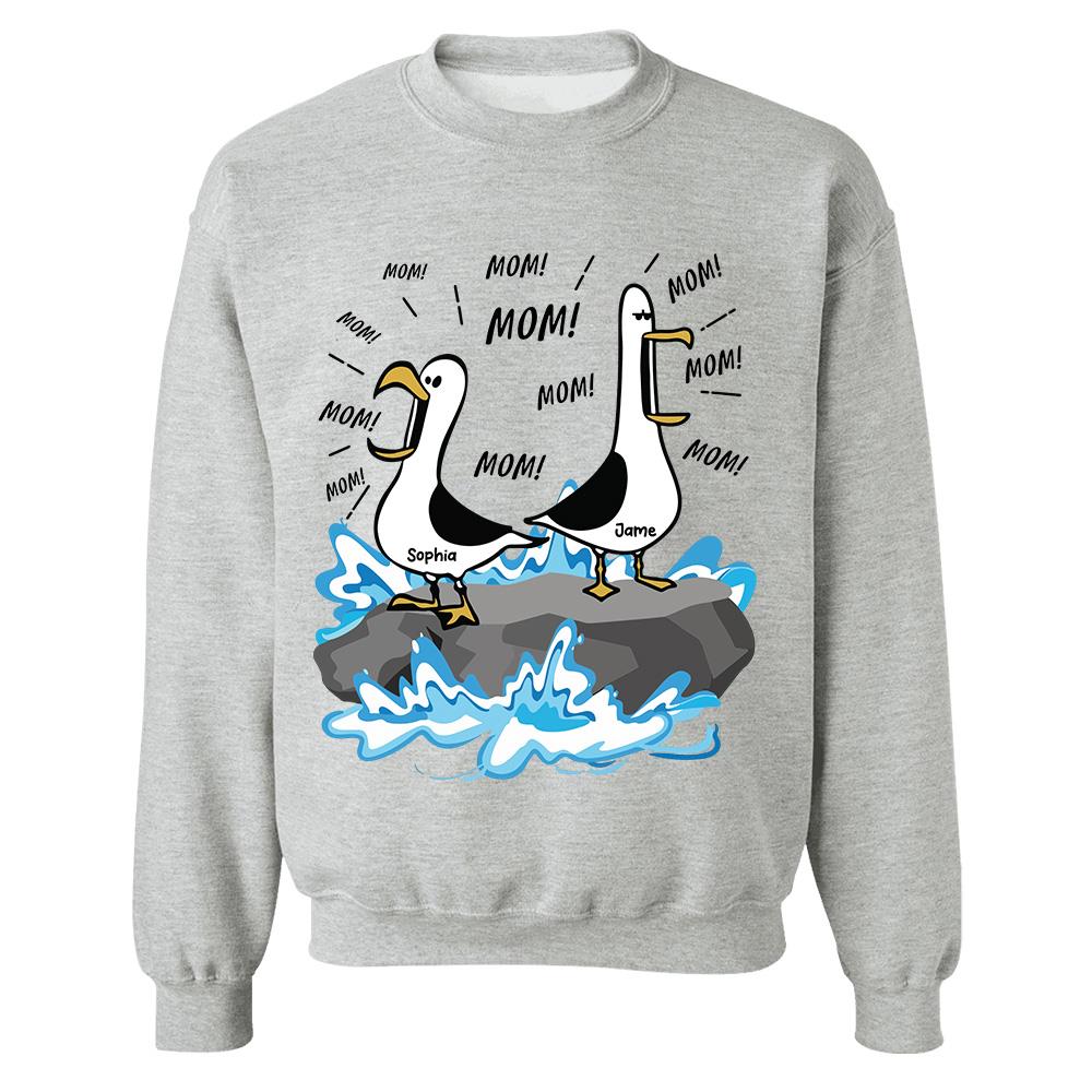 Trending Personalized Seagull Mom Mom Mom - Personalized Shirt - Funny Mother's Day Gift For Mom 