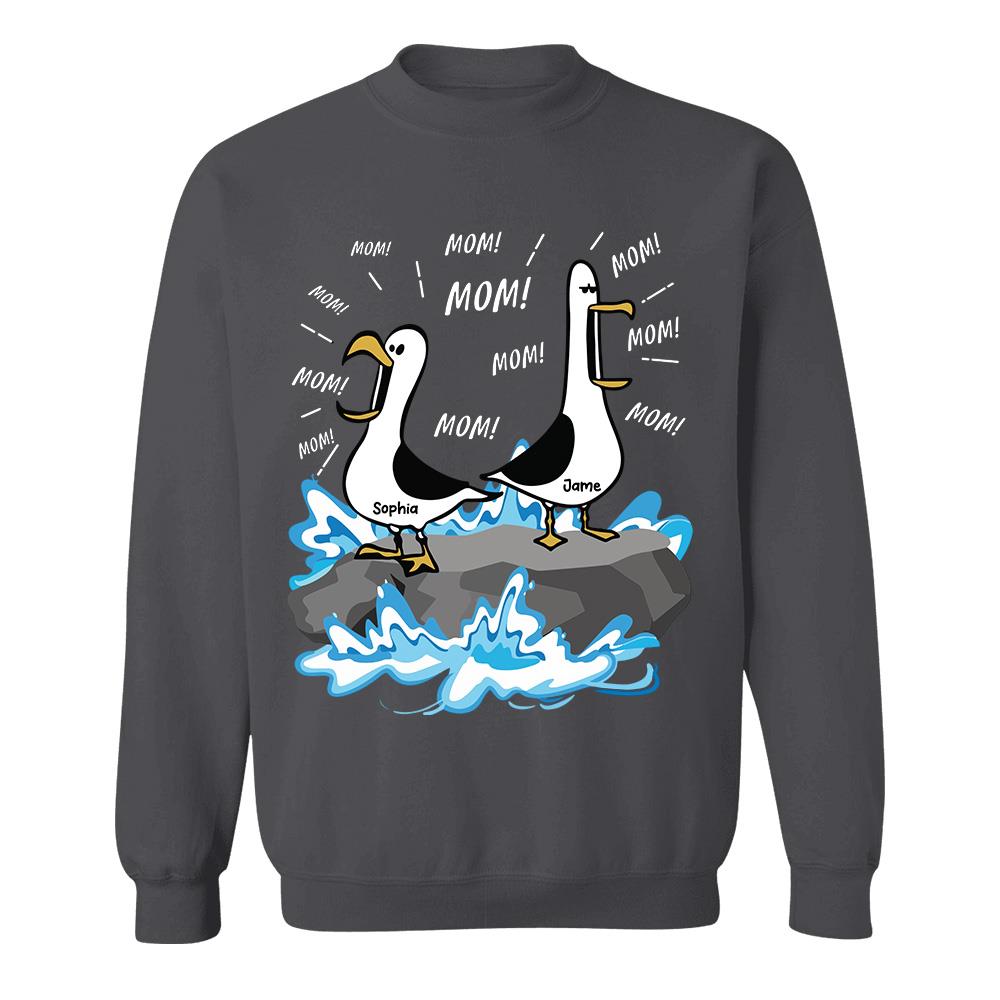 Trending Personalized Seagull Mom Mom Mom - Personalized Shirt - Funny Mother's Day Gift For Mom 