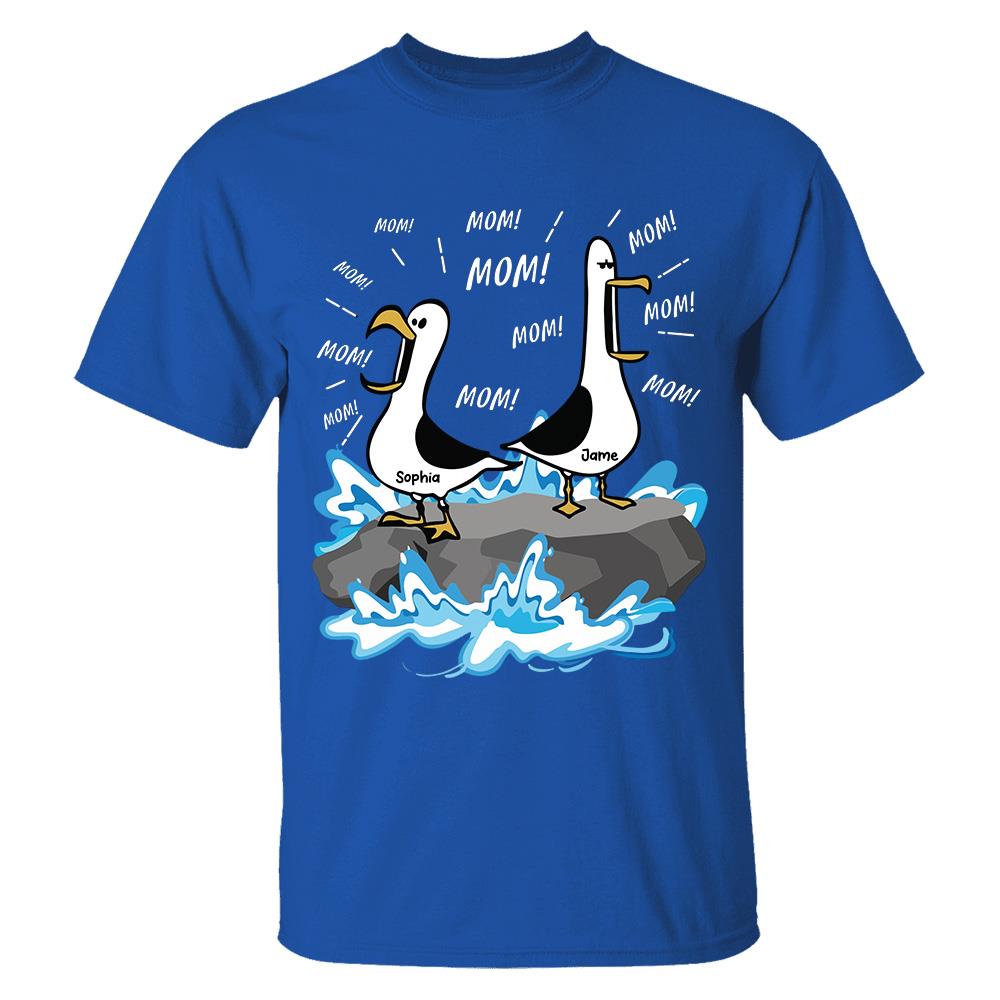Trending Personalized Seagull Mom Mom Mom - Personalized Shirt - Funny Mother's Day Gift For Mom 