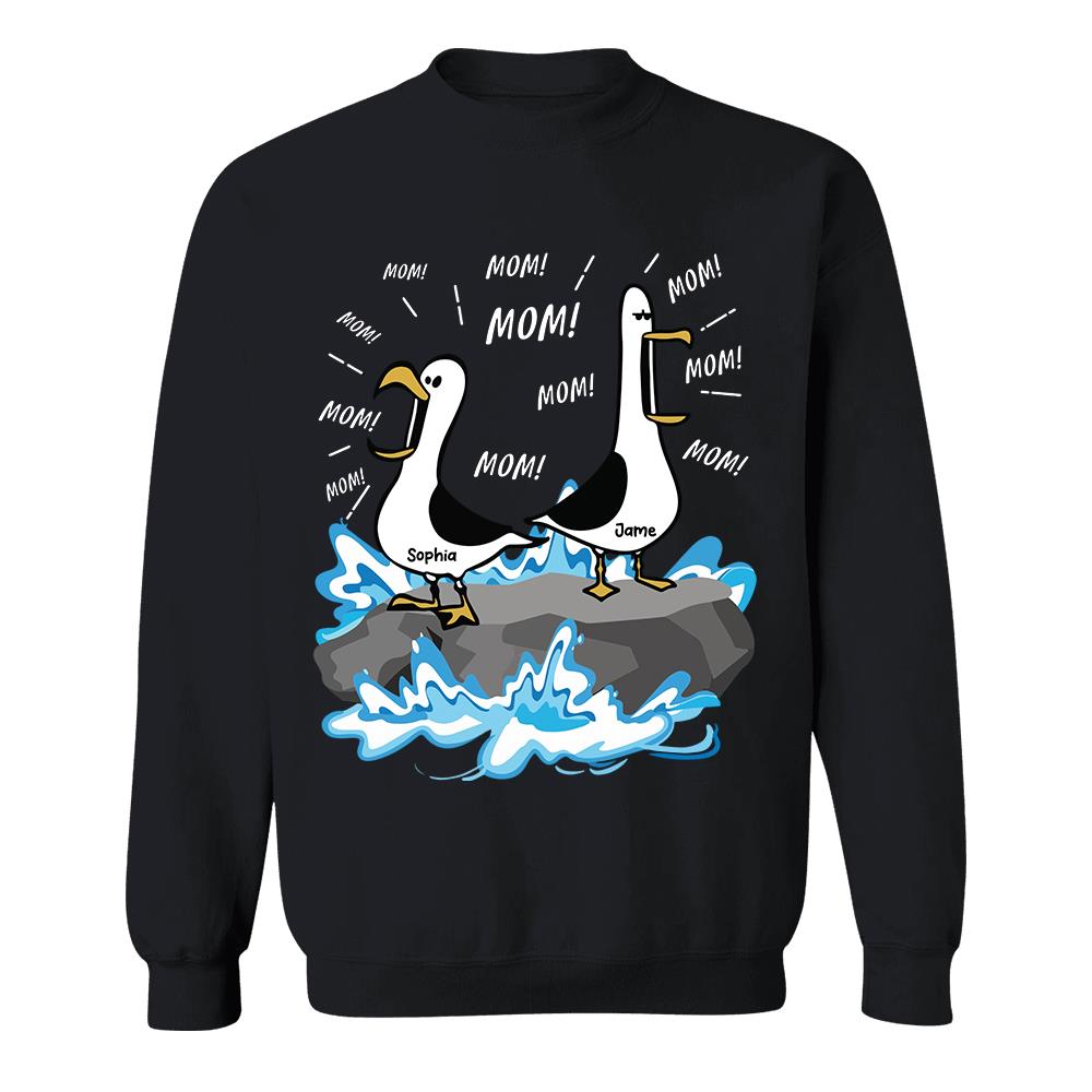Trending Personalized Seagull Mom Mom Mom - Personalized Shirt - Funny Mother's Day Gift For Mom 