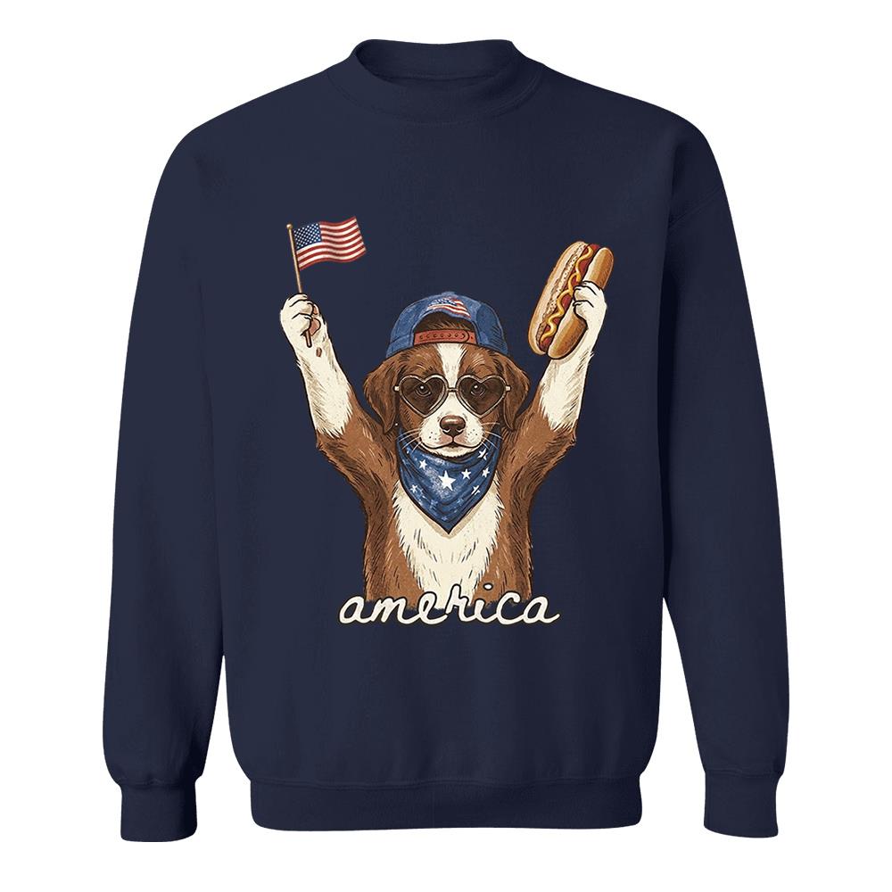 Custom Dog Cat Photo Shirt – Patriotic Pet Lover T-Shirt