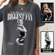 I’ll Always Be Your Biggest Fan – Vintage Washed Retro Bootleg Tee for Swimming Players NA02