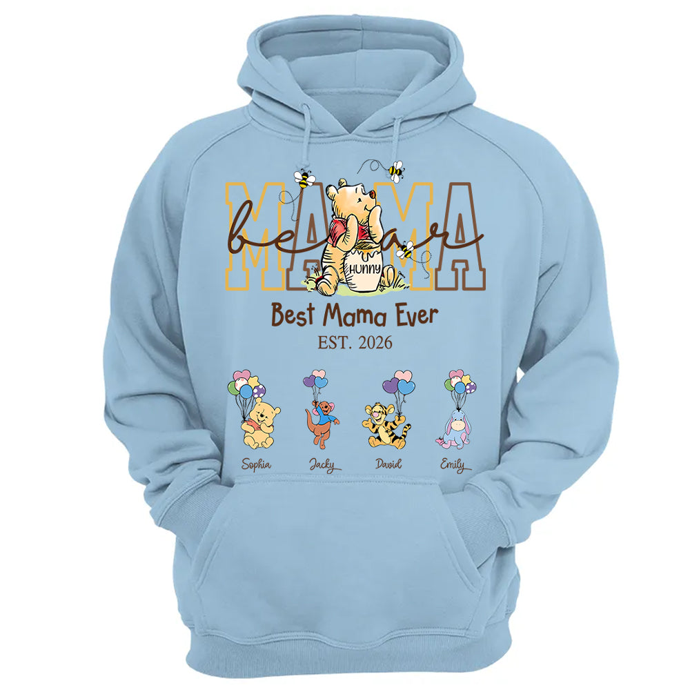 Custom Mama Bear Shirt, Personalized Shirt Gift For Mom, Grandma, Custom Shirt For Mother's Day MI209