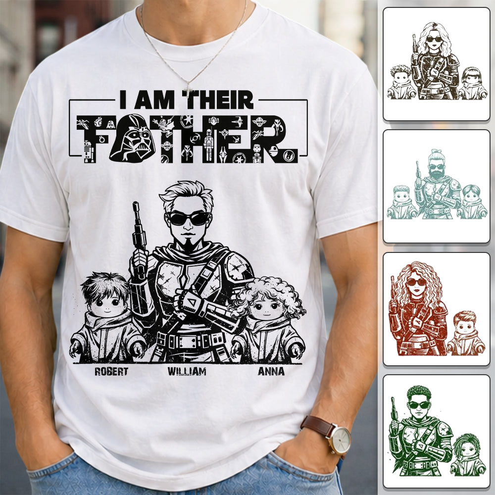 I Am Their Father - Personalized Vintage Style Shirt For Dad Father's Day 2026 NA04 Hv01