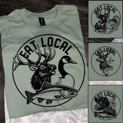 Personalized Eat Local Shirt For Hunting Lovers Pt99