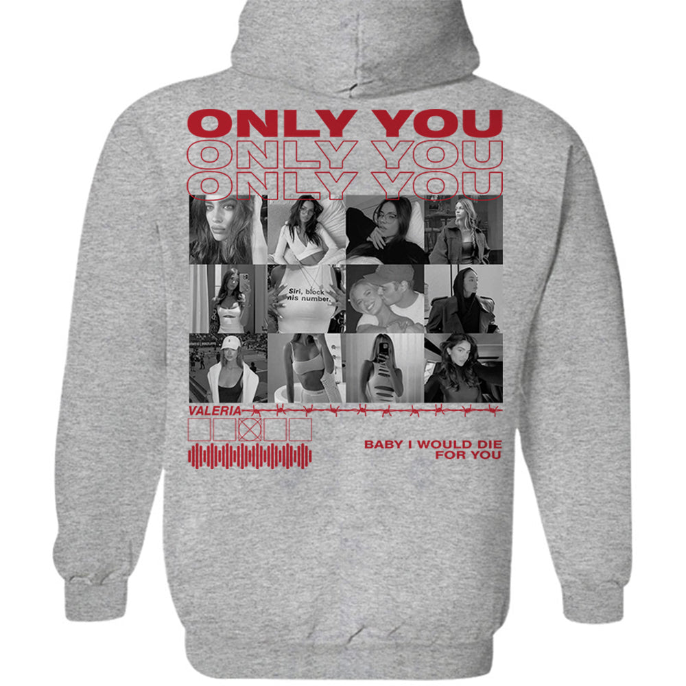 Only You Shirt, Only You Photo Shirt, Girlfriend Collage T-Shirt, Girlfriend Tshirt Only You, Valentines Custom Photo Shirt, Boyfriend Shirt Custom Photo Shirt