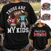 Those Are My Kids Personalized Football And Cheer Mom Grandma  Shirt Gift For Sport Family T1807 TH23