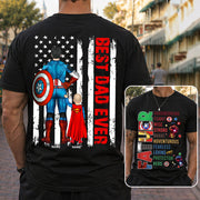 Father Hardworking -Best Dad Ever Personalized Shirt - Custom Father's Day Shirt  Gifts For Dad Na02 Nh00