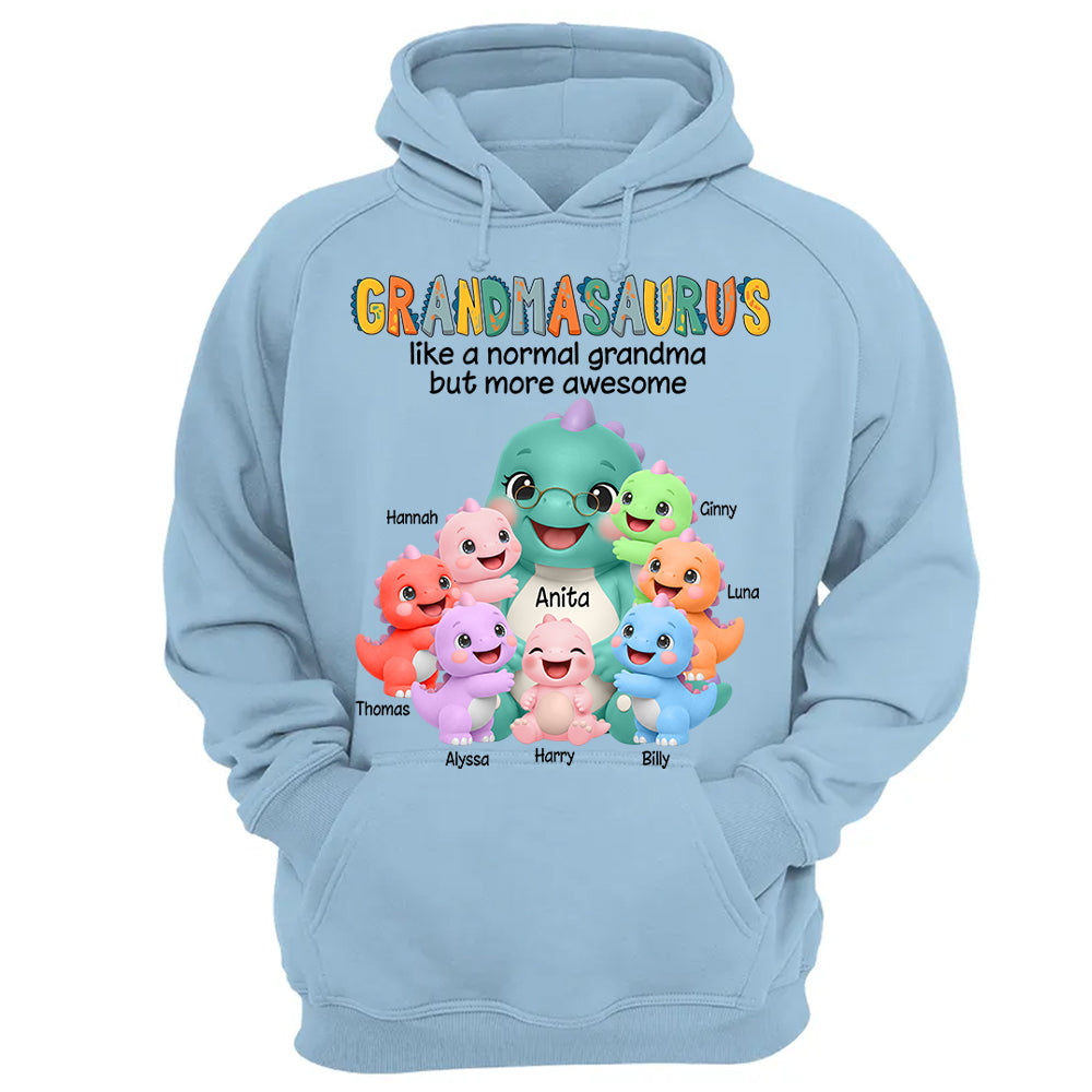 Grandmasaurus And Grandkids, Custom Shirt Gift For Grandma, Gift for Grandma Tshirt Sweatshirt MI209 Li29