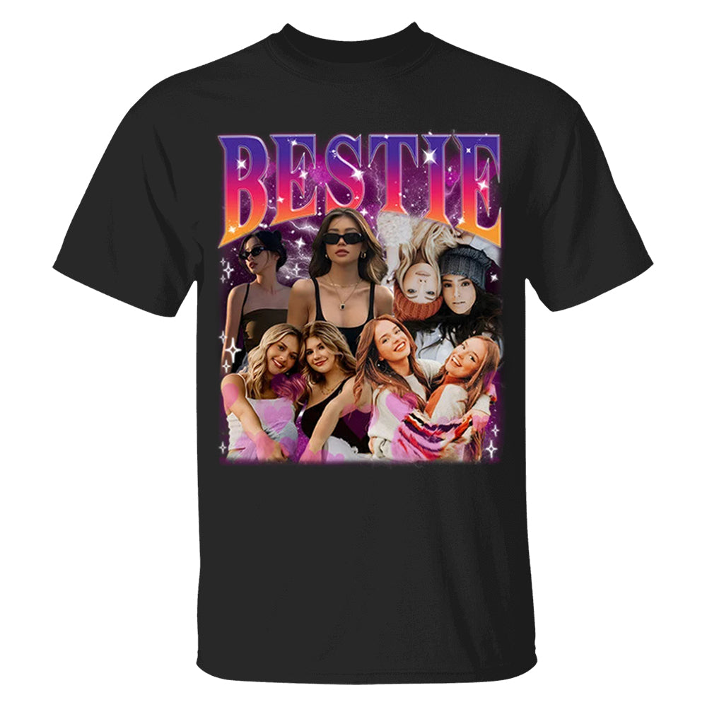 Custom Bestie Bootleg Shirt, Best Friend Bootleg Rap Tee, BFF Birthday Gift Ideas