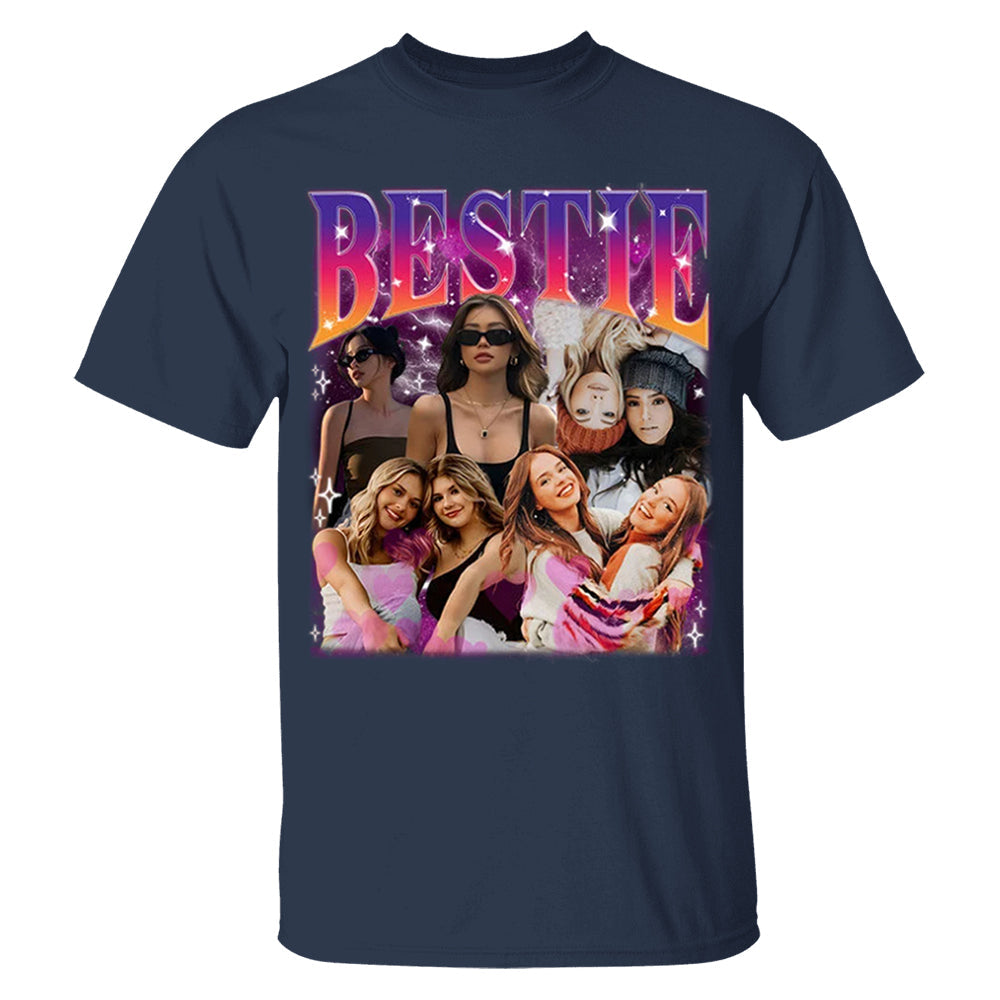 Custom Bestie Bootleg Shirt, Best Friend Bootleg Rap Tee, BFF Birthday Gift Ideas