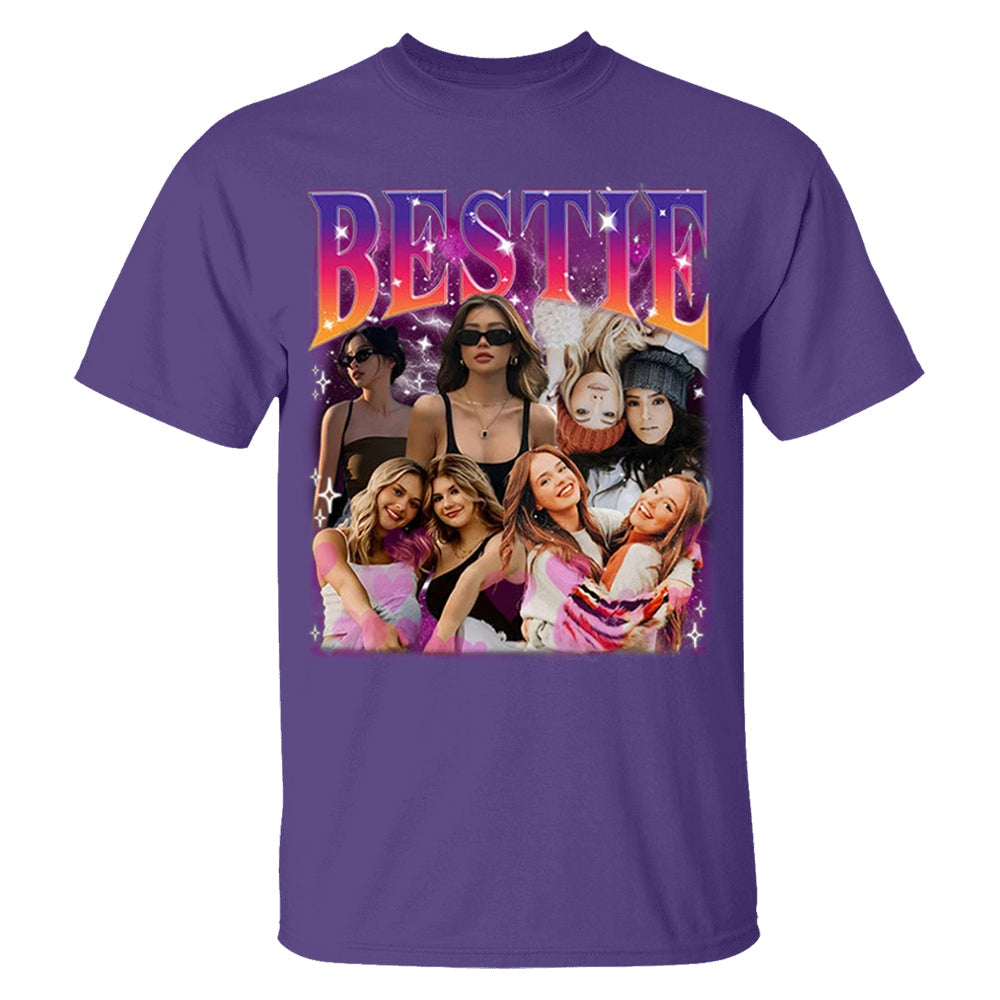 Custom Bestie Bootleg Shirt, Best Friend Bootleg Rap Tee, BFF Birthday Gift Ideas