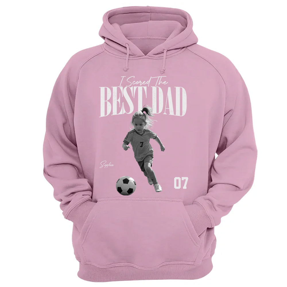 I Scored The Best Soccer Dad - Personalized Shirt, Father's Day Gift for Dad, Husband Na02 TH23