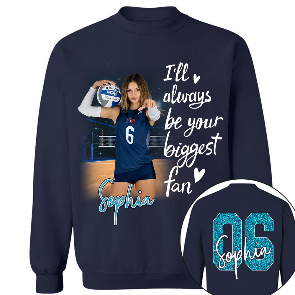 I'll Be Your Biggest Fan Personalize Volleyball Shirt For Volleyball Mom Grandma Sport Family T1807 Li29