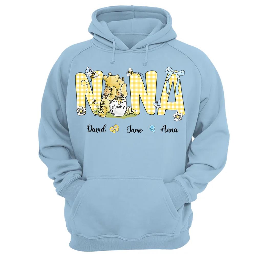 Personalized Mama Bear, Grandma Bear, Promoted to Nana T-shirt Hv01