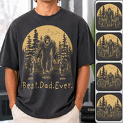 Personalized Dadsquatch T-Shirt Father Day Gifts for Dad Funny Papa Tshirt Cool Daddy Bigfoot Tee