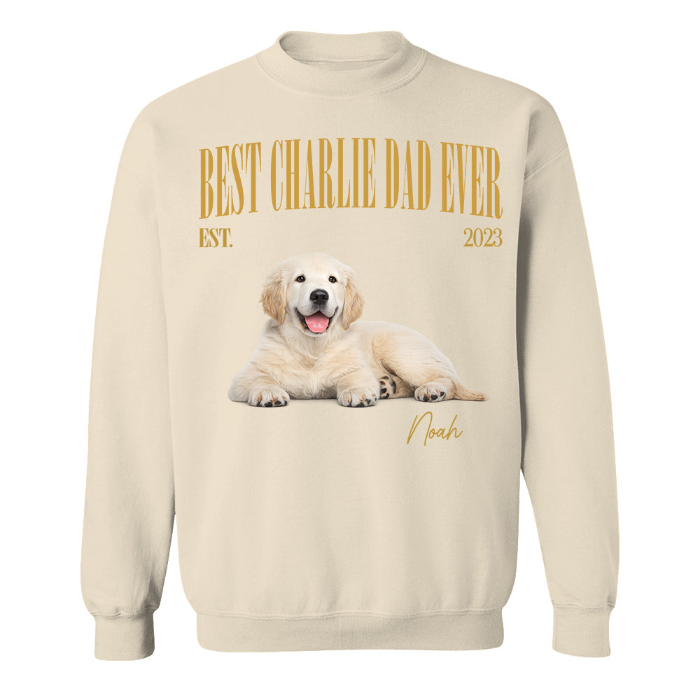 Best Dog Dad Ever, Personalized Dog Dad T-Shirt Custom Pet Photo & Name, Father’s Day Gift, American Dog Dads Gifts, Pet Lover Humor MI209 TH23