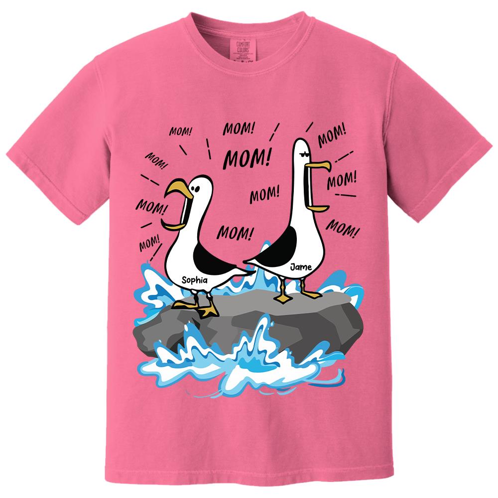 Trending Personalized Seagull Mom Mom Mom - Personalized Shirt - Funny Mother's Day Gift For Mom 