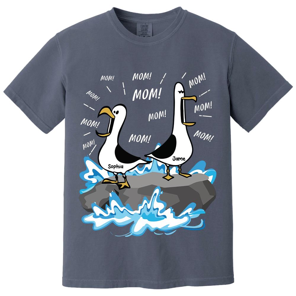 Trending Personalized Seagull Mom Mom Mom - Personalized Shirt - Funny Mother's Day Gift For Mom 
