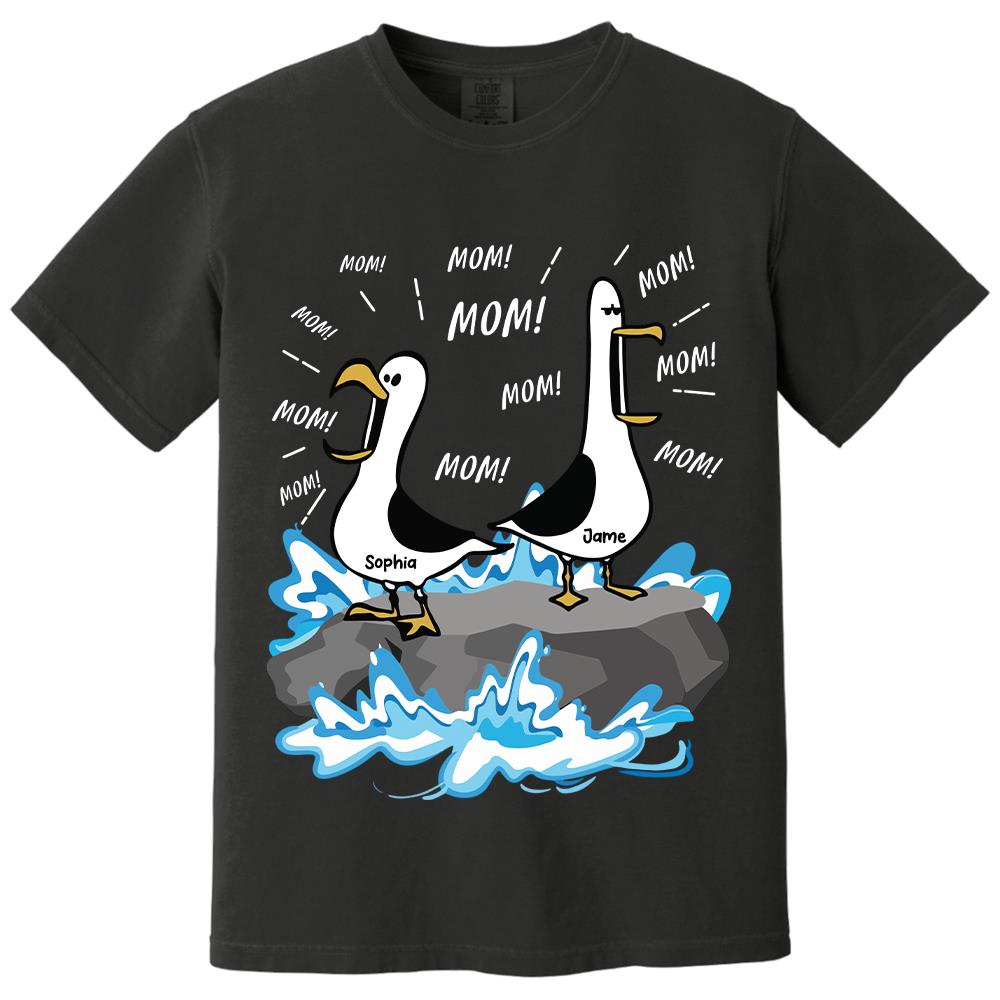 Trending Personalized Seagull Mom Mom Mom - Personalized Shirt - Funny Mother's Day Gift For Mom 