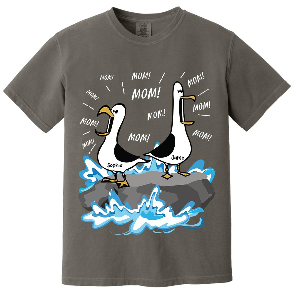 Trending Personalized Seagull Mom Mom Mom - Personalized Shirt - Funny Mother's Day Gift For Mom 