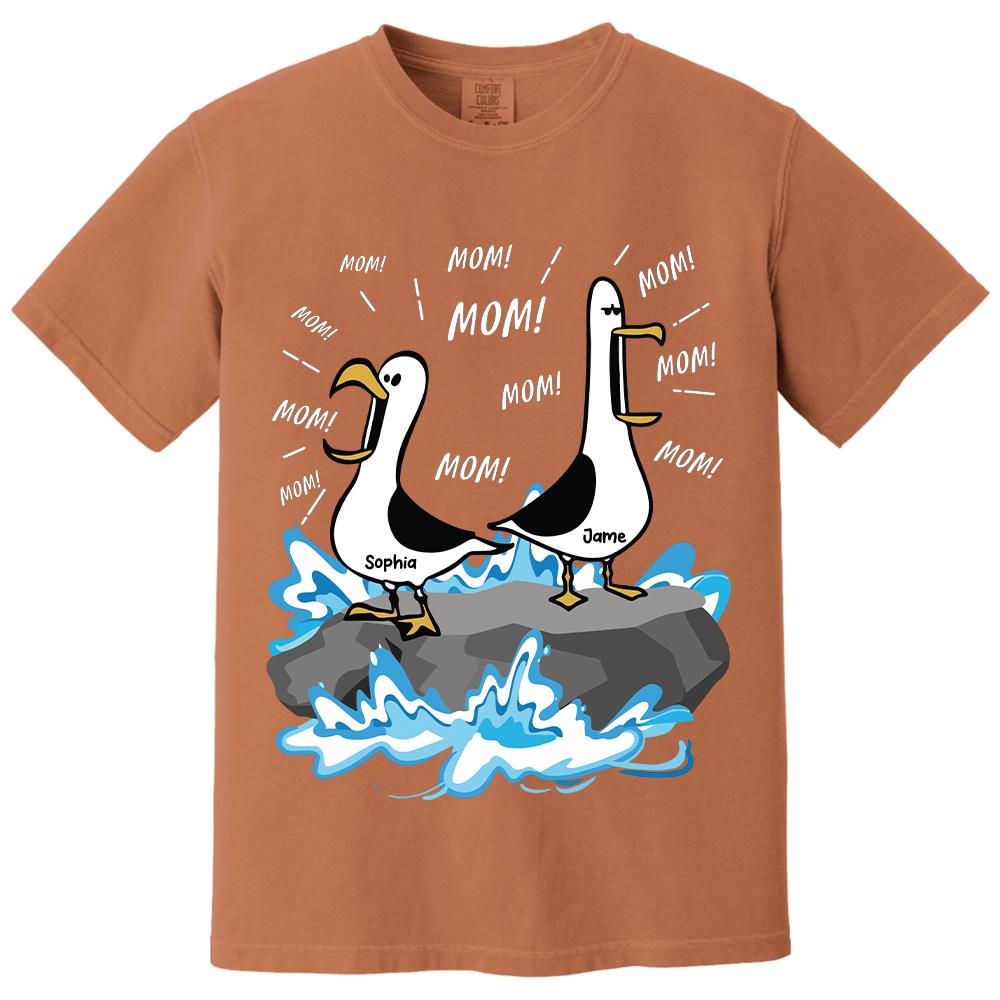 Trending Personalized Seagull Mom Mom Mom - Personalized Shirt - Funny Mother's Day Gift For Mom 