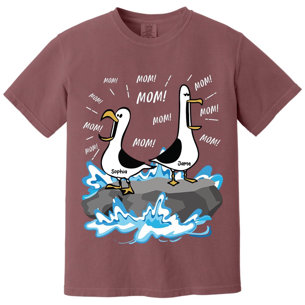 Trending Personalized Seagull Mom Mom Mom - Personalized Shirt - Funny Mother's Day Gift For Mom 