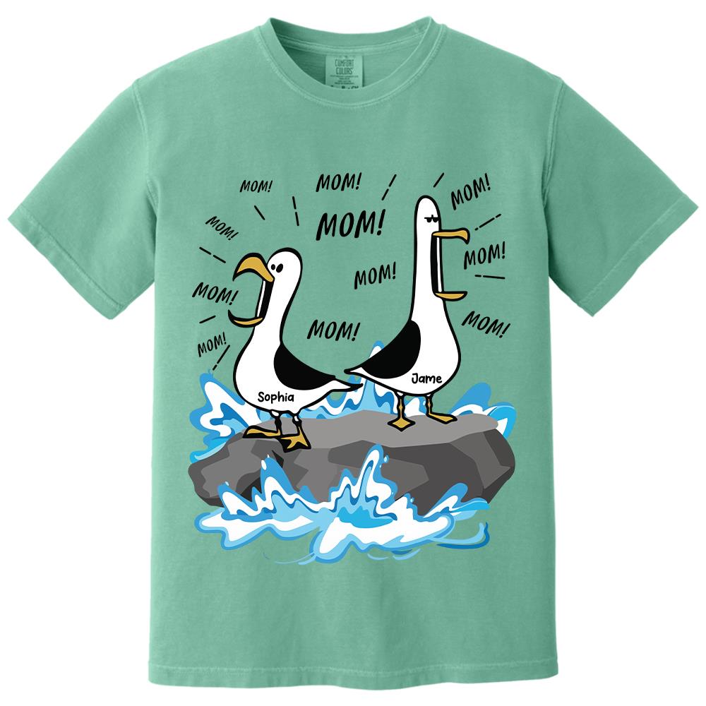 Trending Personalized Seagull Mom Mom Mom - Personalized Shirt - Funny Mother's Day Gift For Mom 
