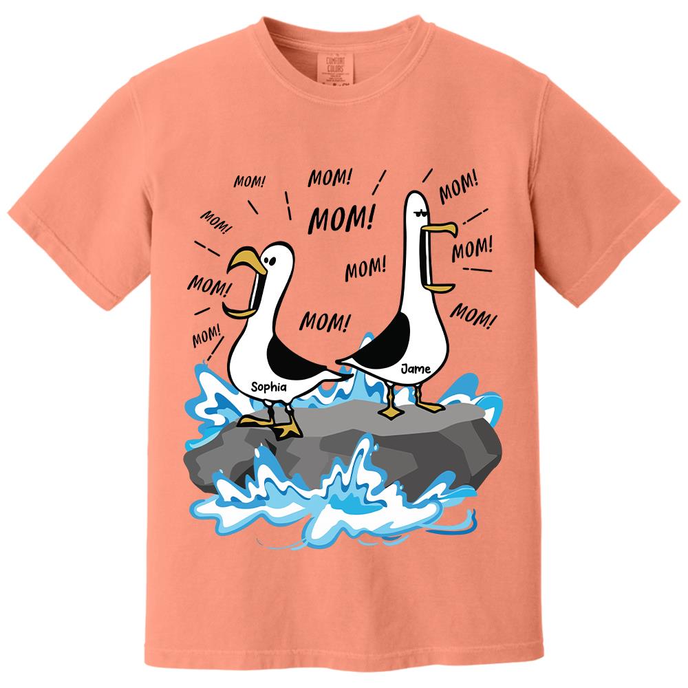 Trending Personalized Seagull Mom Mom Mom - Personalized Shirt - Funny Mother's Day Gift For Mom 