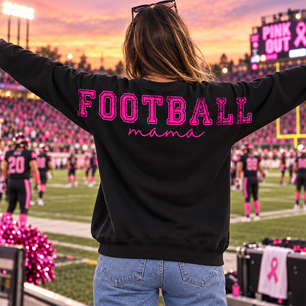 Pink Out Tackle Breast Cancer, Custom Large Back Graphic Game Day Football Shirt, Gift For Football Mom Family Football Lovers MI209 Hv01