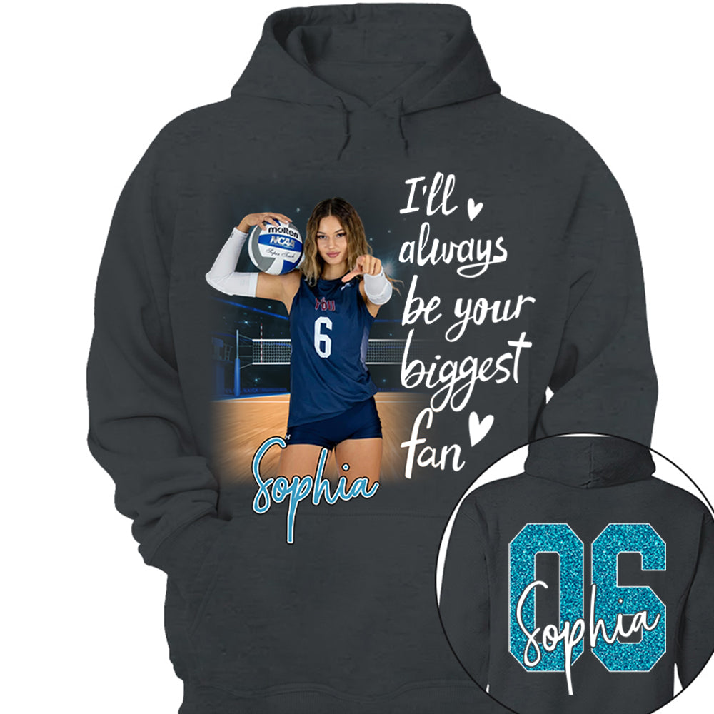 I'll Be Your Biggest Fan Personalize Volleyball Shirt For Volleyball Mom Grandma Sport Family T1807 Li29