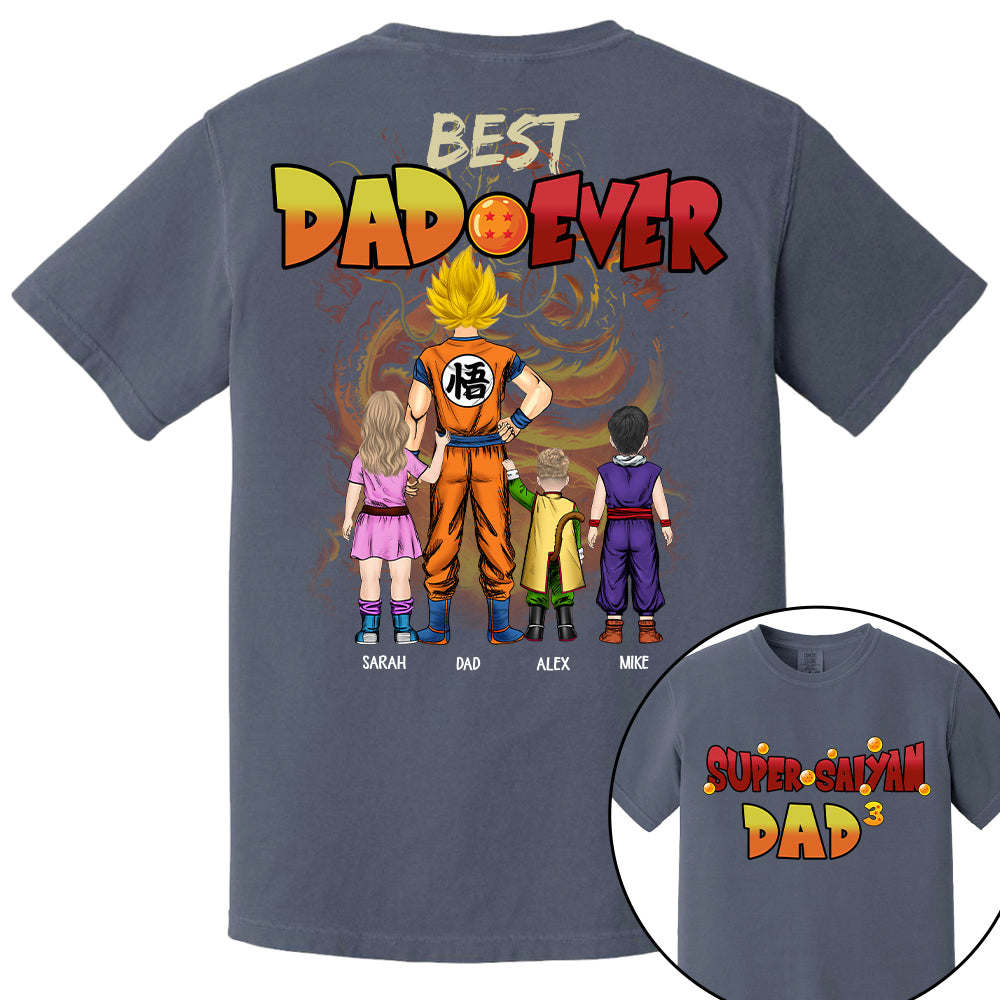 Personalized Best Dad Ever Shirt - Dragon Dad Custom Shirt Gift For Dad Vr2 Na02 T24