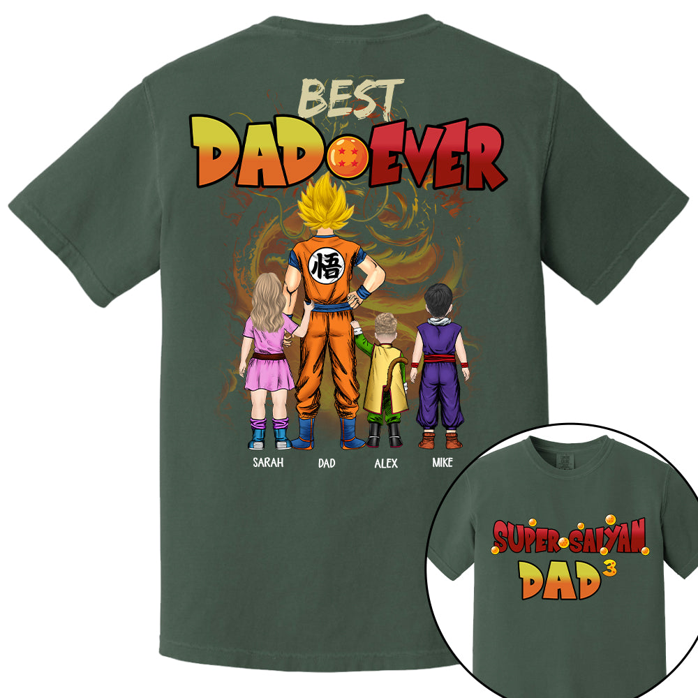Personalized Best Dad Ever Shirt - Dragon Dad Custom Shirt Gift For Dad Vr2 Na02 T24