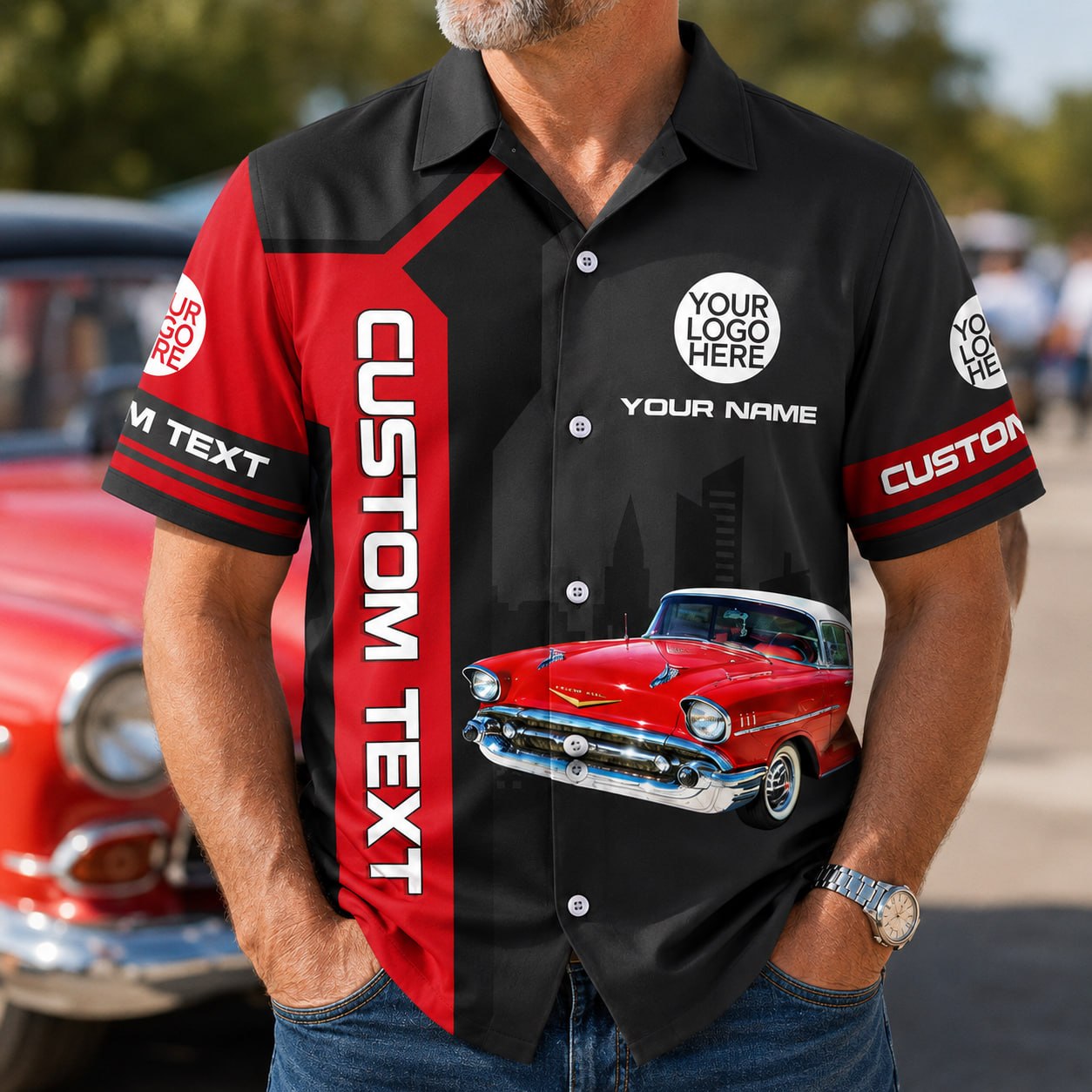 This Is How I Roll - Custom Classic Car Photo Hawaiian Shirts - Gift For Car Lovers A2110 Pt99