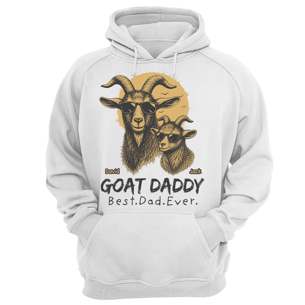 Goat Daddy, Personalized T-Shirt Father Day, Gifts for Dad Husband, Funny Papa Tshirt Cool Goat Daddy Tee MI209 Hv01