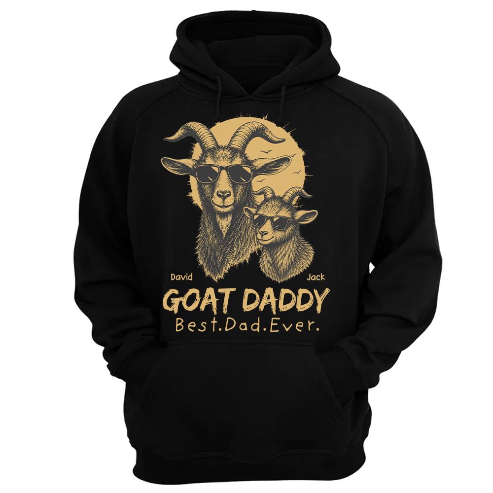Goat Daddy, Personalized T-Shirt Father Day, Gifts for Dad Husband, Funny Papa Tshirt Cool Goat Daddy Tee MI209 Hv01