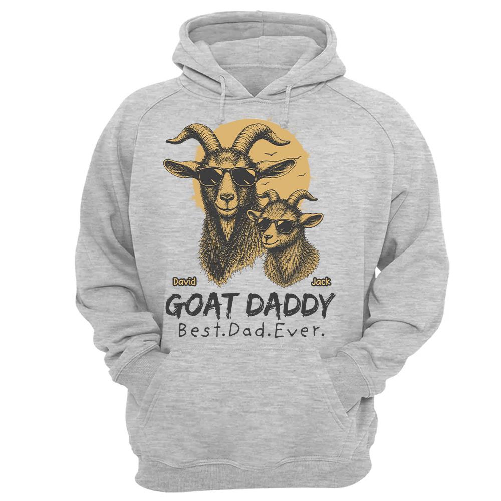 Goat Daddy, Personalized T-Shirt Father Day, Gifts for Dad Husband, Funny Papa Tshirt Cool Goat Daddy Tee MI209 Hv01