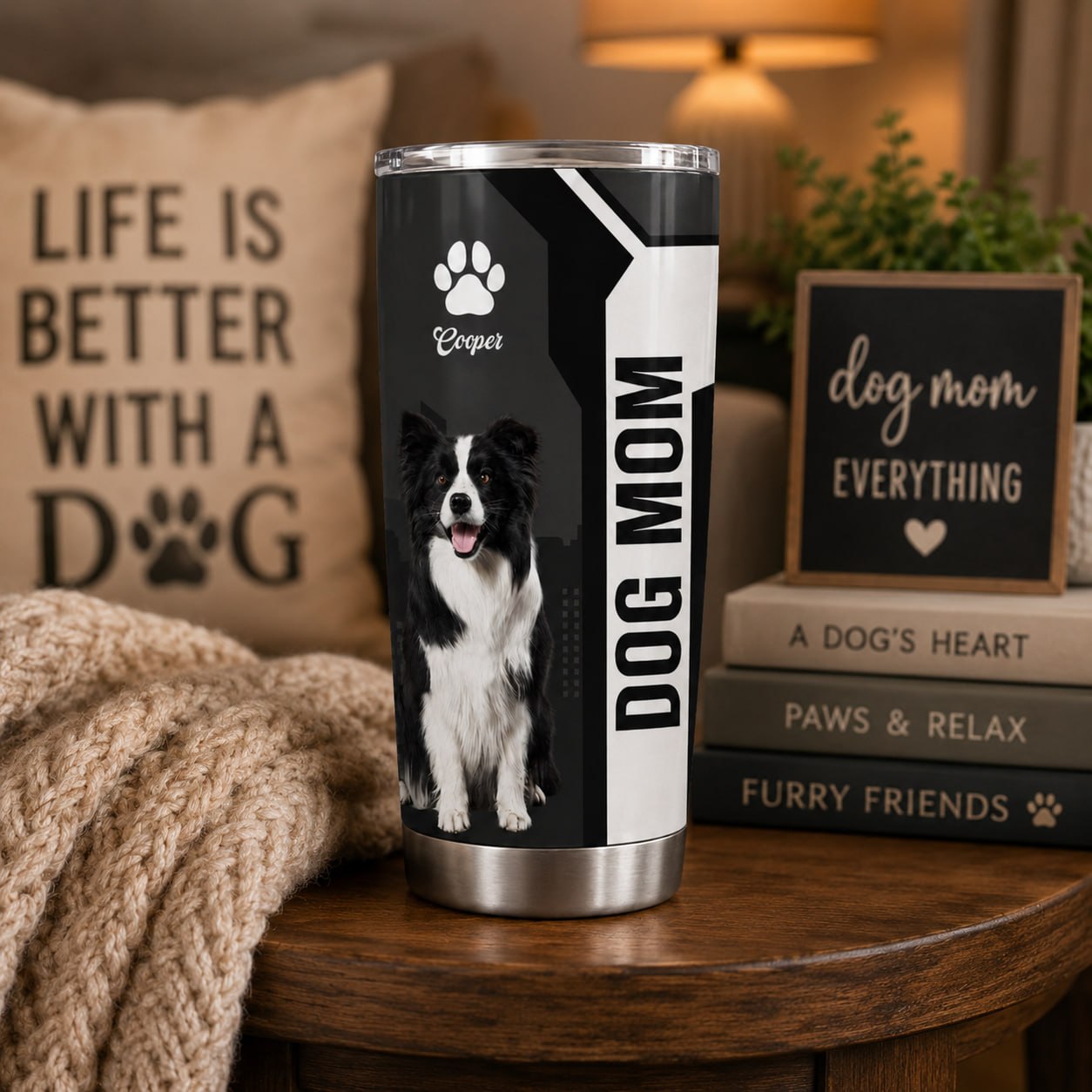 Personalized Life Is Better With A Dog Tumbler Custom Photo Dog Gift For Dog Lovers T1807 VH01