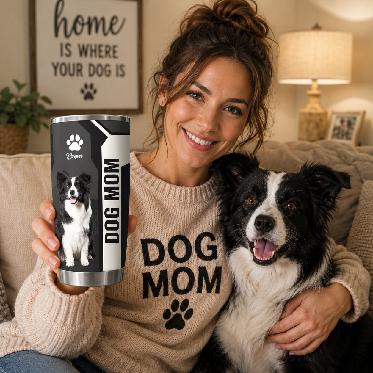 Personalized Life Is Better With A Dog Tumbler Custom Photo Dog Gift For Dog Lovers T1807 VH01