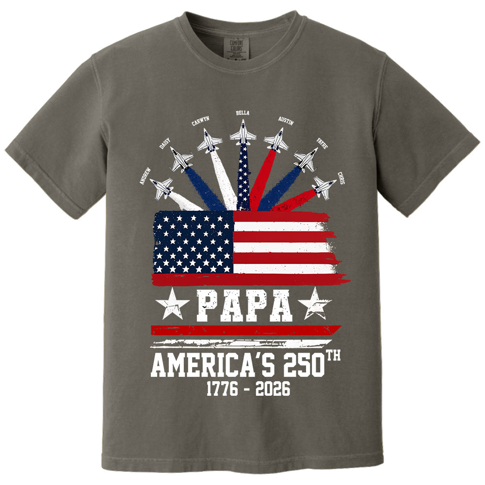 Custom Papa America 250th Anniversary, Gift For Dad Grandpa L0411 TH23